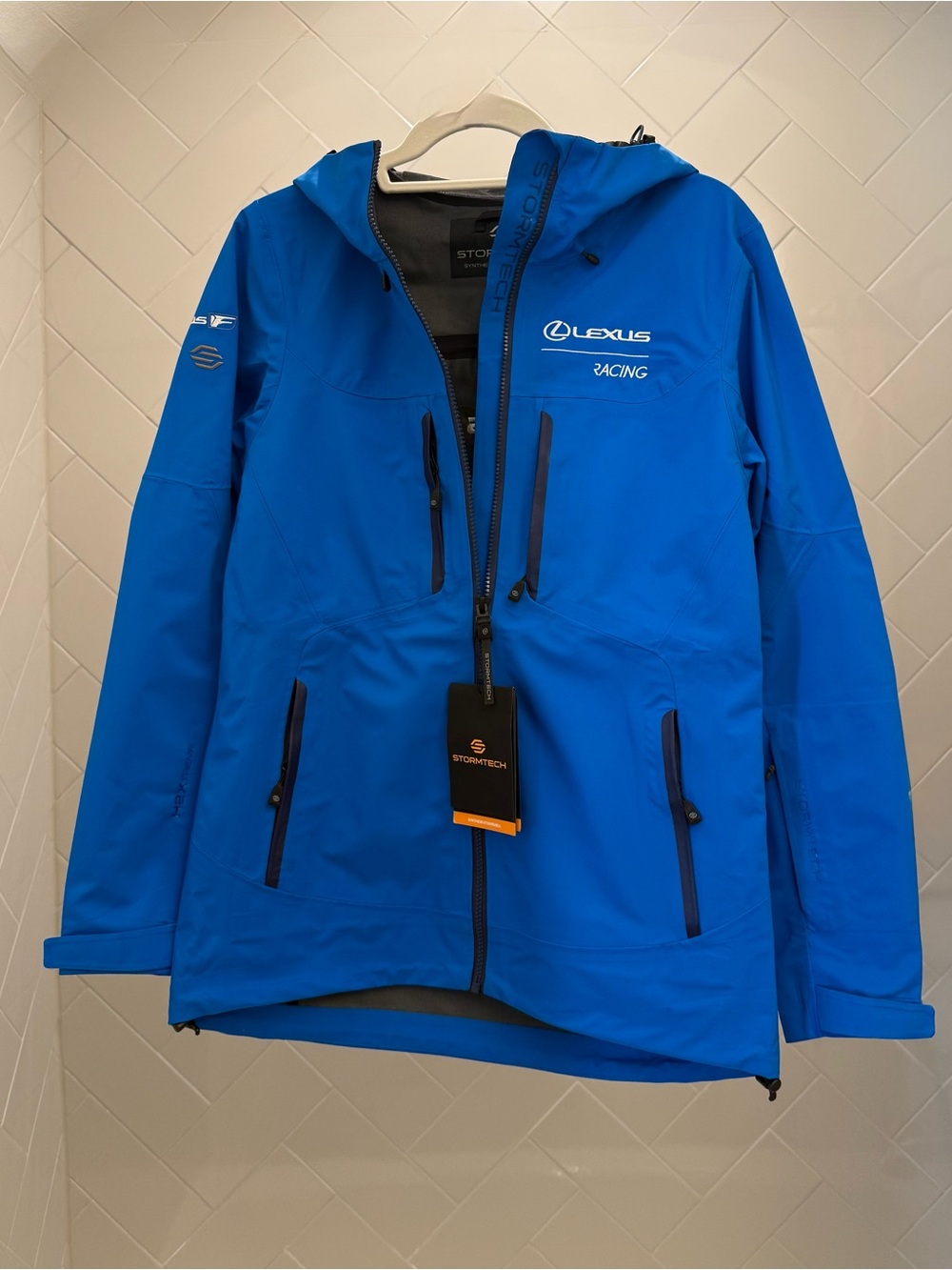 Lexus Racing Blue Stormtech Hooded Raincoat